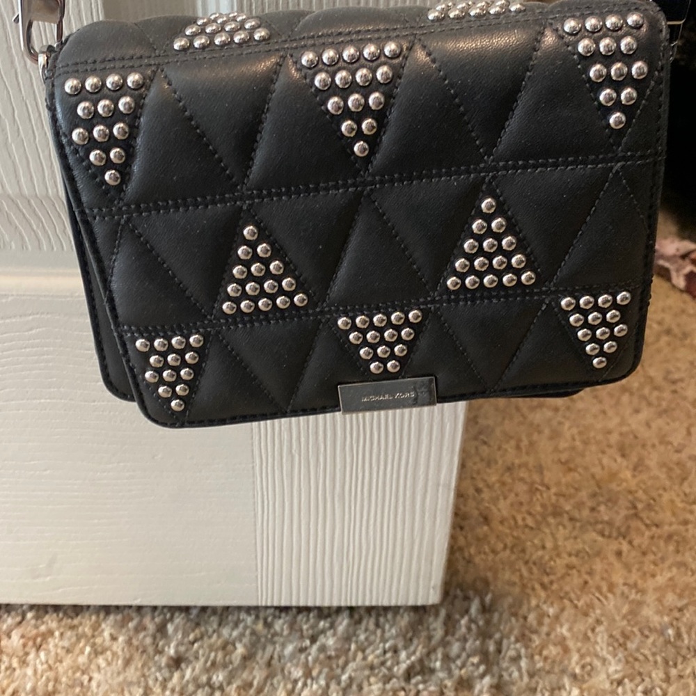 Michael Kors purse - black with studs